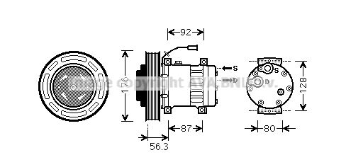 AVA QUALITY COOLING Kompresors, Gaisa kond. sistēma VLK053